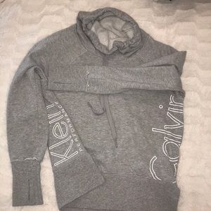 Grey Calvin Klein Cowl Neck Sweater